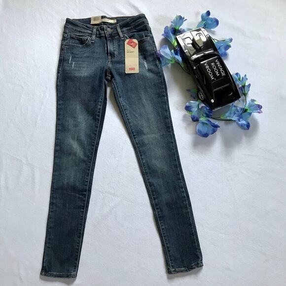 Levi's NWT 711 Skinny Jeans Women 00/24 - Picture 2 of 10